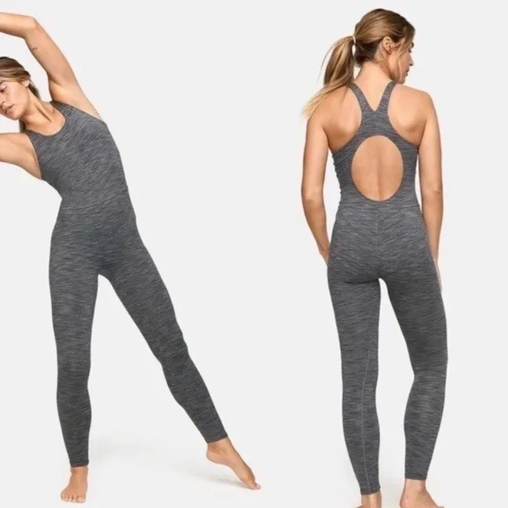 Outdoor Voices•Freeform Unitard Onsie Bodysuit•Dark Grey•Size X-Small - Picture 1 of 8